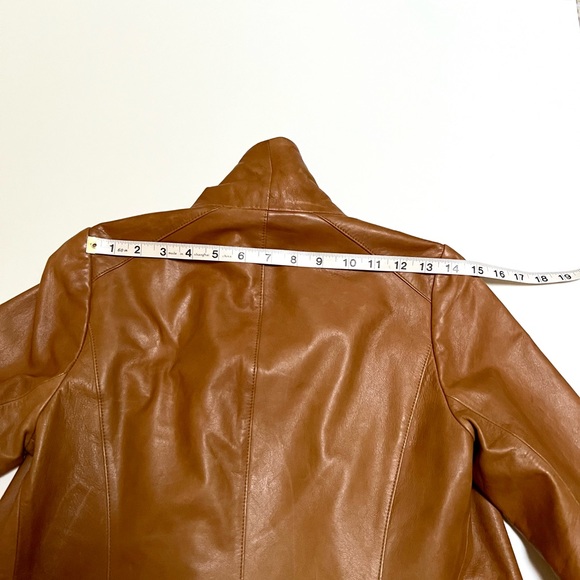 VINCE leather scuba jacket.  Worn once - Picture 14 of 14